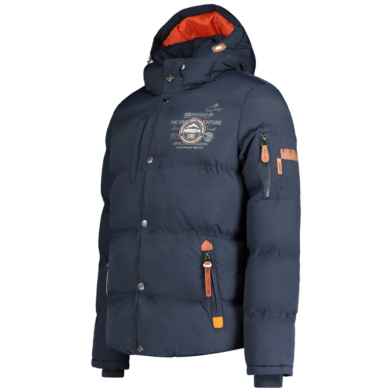 Geographical Norway Verveine Men - Doudoune Matelassee Homme Veste Automne Hiver - Manteau Chaud Doublure - Blouson Coupe Vent M