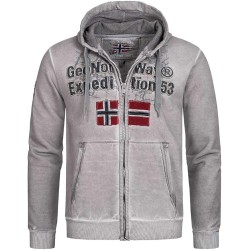 Geographical Norway Gimdo Men - Felpa con Cappuccio con Tasca a Canguro - Felpe con Logo da Uomo - Felpa con Cappuccio a Maniche