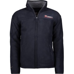 Geographical Norway Usine Men - Uomo Warm Thick Fleece Zip - Uomo Warm Winter Sweatshirt Jacket Soft - Felpa A Maniche Lunghe Fo