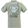 Geographical Norway Polo da Uomo con Logo in Gomma Impressions Chest, Back & Sleeve Embroidery Collar Buttons