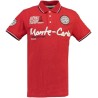 Geographical Norway Polo da Uomo con Logo in Gomma Impressions Chest, Back & Sleeve Embroidery Collar Buttons