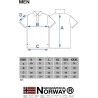 Geographical Norway Polo da Uomo con Logo in Gomma Impressions Chest, Back & Sleeve Embroidery Collar Buttons