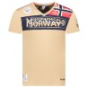 Geographical Norway Jidney Men - T-Shirt Cotone Uomo - Classica T-Shirt Estiva Logo - Camicia A Maniche Corta - Scollo V Regolar