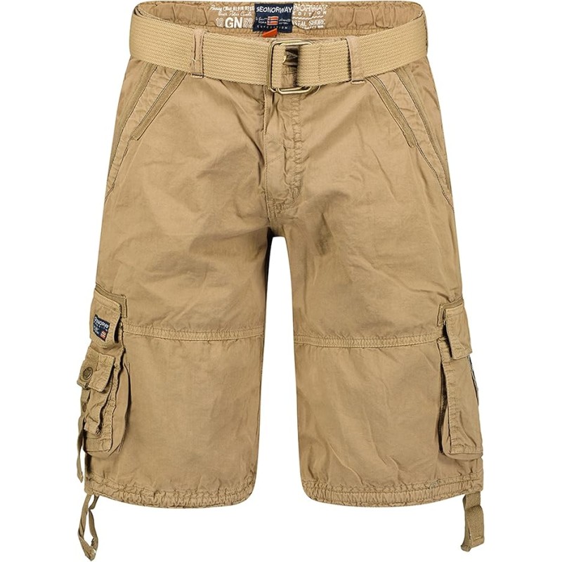 GEO Norway/Geographical Norway Pantheon Men - Pantaloncini/Bermuda Uomo - Pantaloni Cargo in Cotone, Abbigliamento da ragazzo/Uo
