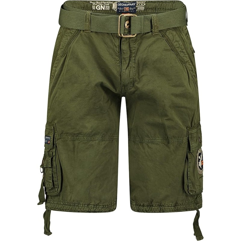 GEO Norway/Geographical Norway Pantheon Men - Pantaloncini/Bermuda Uomo - Pantaloni Cargo in Cotone, Abbigliamento da ragazzo/Uo