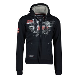 Geographical Norway Gutta Men - Felpa da Uomo con Cappuccio e Tasca a Canguro - Felpe con Logo da Uomo - Felpa con Cappuccio a M