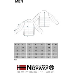 Geographical Norway Calender Basic Men - Piumino trapuntato caldo da uomo - Giacca invernale foderata da uomo - Giacca a vento a