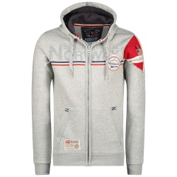 Geographical Norway Felpa Sweatshirt Maglia Faponie Uomo Men Manica Lunga Long sleavess Full Zip Cappuccio Hood