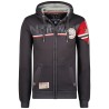 Geographical Norway Felpa Sweatshirt Maglia Faponie Uomo Men Manica Lunga Long sleavess Full Zip Cappuccio Hood