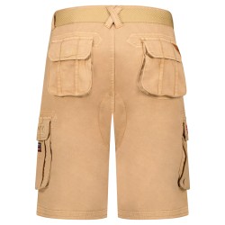 GEO NORWAY PIONEC - Bermuda Casual in Cotone da Uomo (Beige XL)