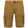 GEO NORWAY PIONEC - Bermuda Casual in Cotone da Uomo (Beige XL)