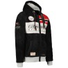 Felpa GEOGRAPHICAL NORWAY Uomo Men Flyer SHERCO Regular Fit Full Zip Cappuccio