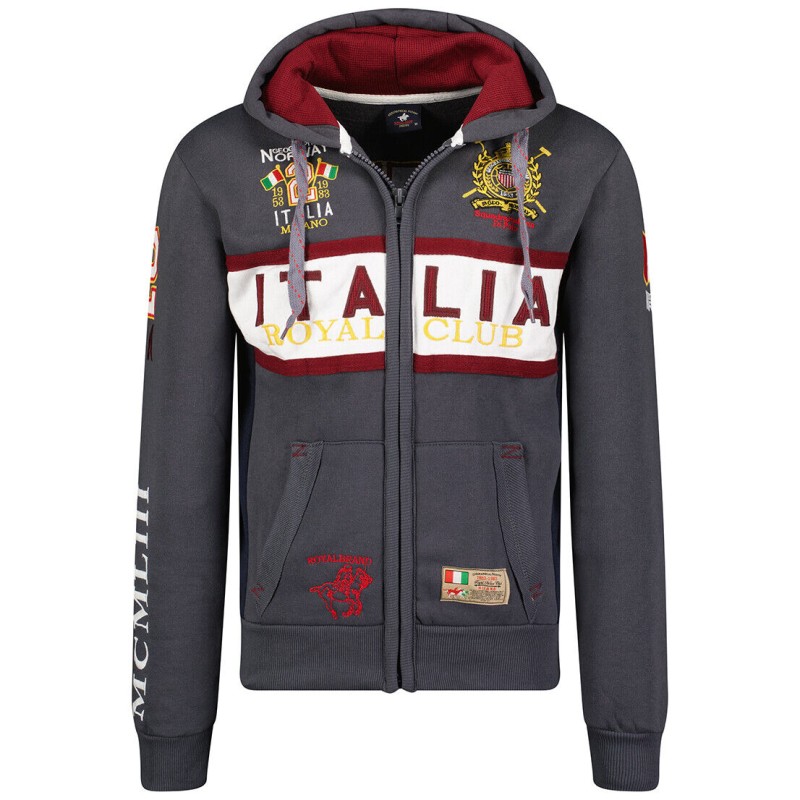 GEOGRAPHICAL NORWAY FILIO NEW maglia Uomo Men Full Zip Cappuccio