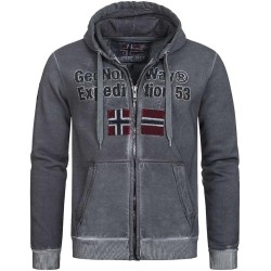 Geographical Norway Gimdo Men - Felpa con Cappuccio con Tasca a Canguro - Felpe con Logo da Uomo - Felpa con Cappuccio a Maniche