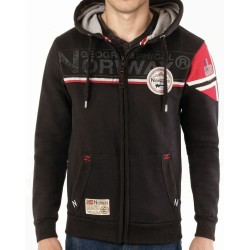 Geographical Norway Felpa Sweatshirt Maglia Faponie Uomo Men Manica Lunga Long sleavess Full Zip Cappuccio Hood