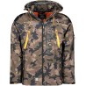 Geographical Norway Techno Men - Giacca Cappuccio Softshell Impermeabile Uomo - Giacca Vento Tattica Da Esterno - Escursionismo