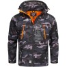Geographical Norway Techno Men - Giacca Cappuccio Softshell Impermeabile Uomo - Giacca Vento Tattica Da Esterno - Escursionismo
