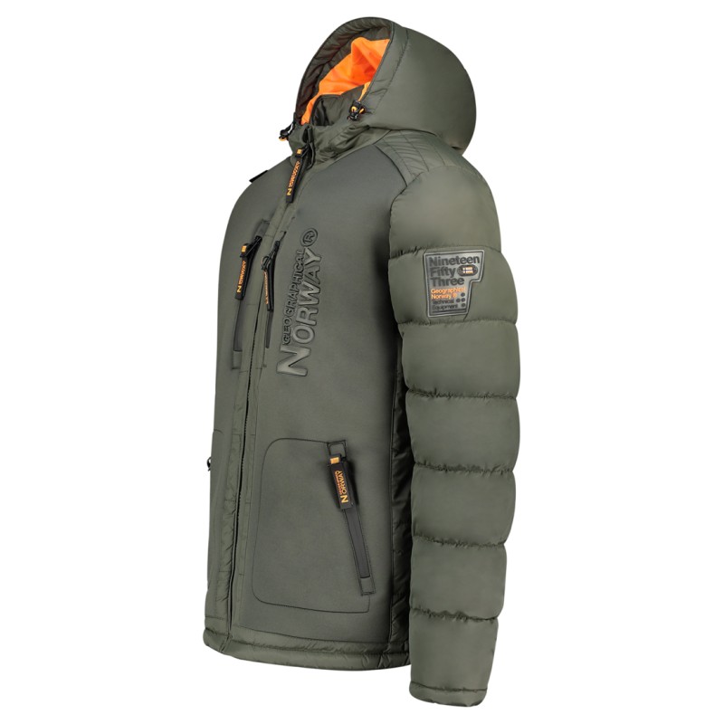 Geographical Norway Beachwood Men - Cappotto Antivento Uomo - Giacca Invernale Caldo - Giacca Con Fodera Impermeabile Resistente
