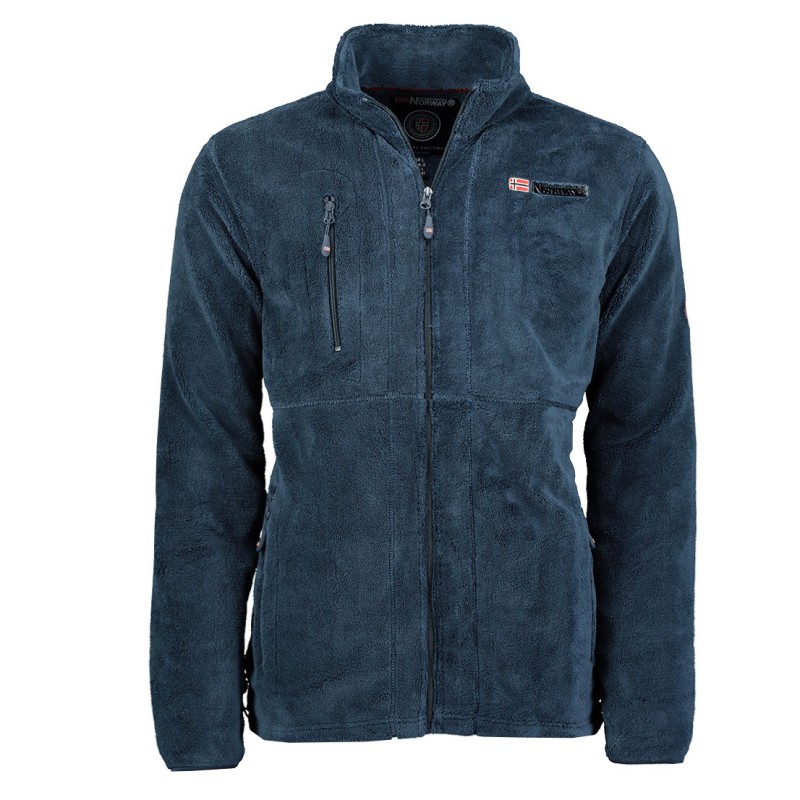 Geographical Norway  Felpa pile uomo Zip con tasche UPLOAD