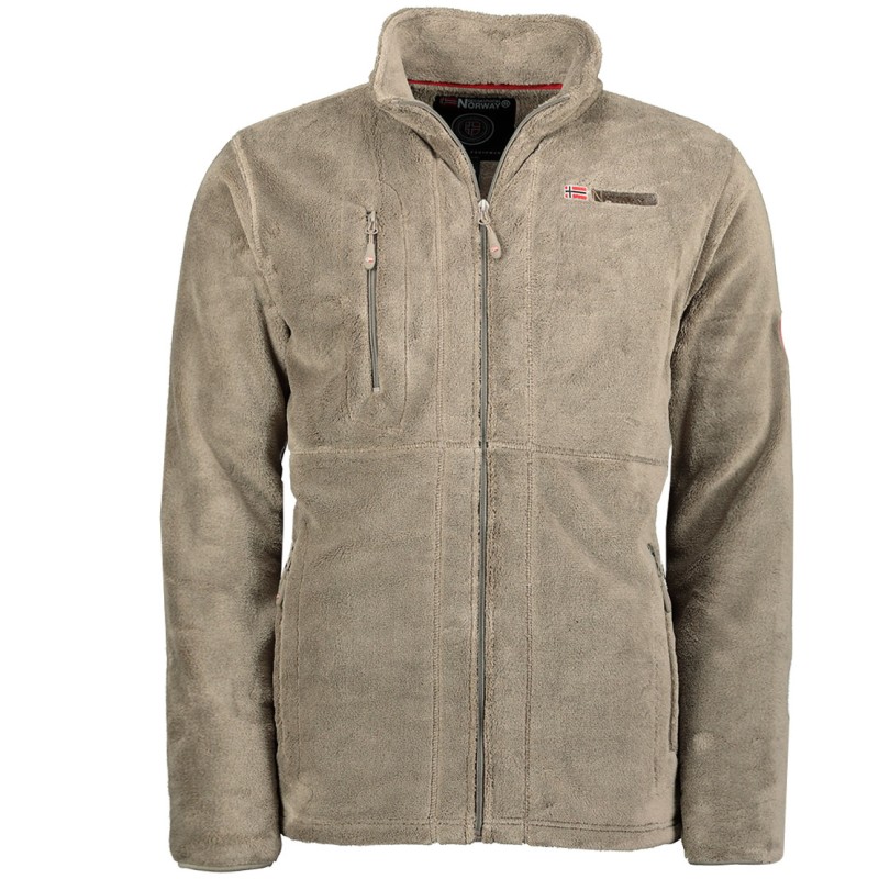 Geographical Norway  Felpa pile uomo Zip con tasche UPLOAD